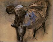 Edgar Degas Seated Dancer Tying her Slipper Spain oil painting reproduction